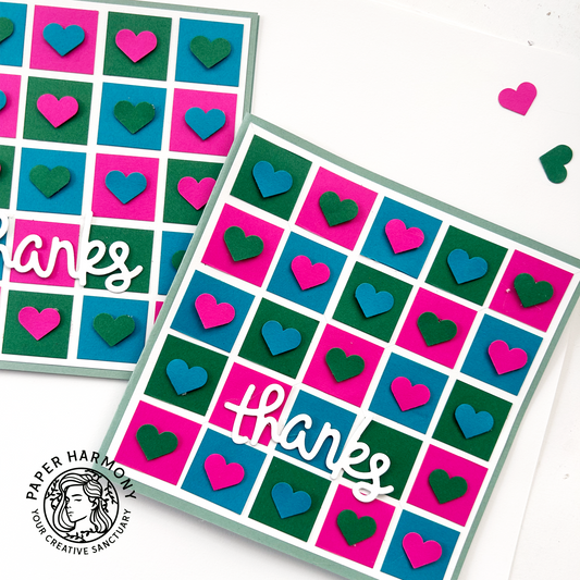 Easy unique way to make a handmade greeting card - Paper Harmony