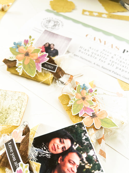 How to make easy DIY Scrapbook Embellishments - Paper Harmony