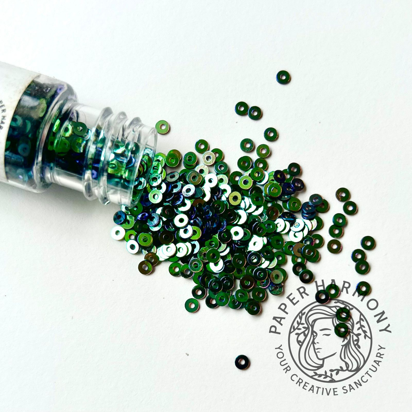 Majestic Peacock Iridescent Sequins - 10 gm