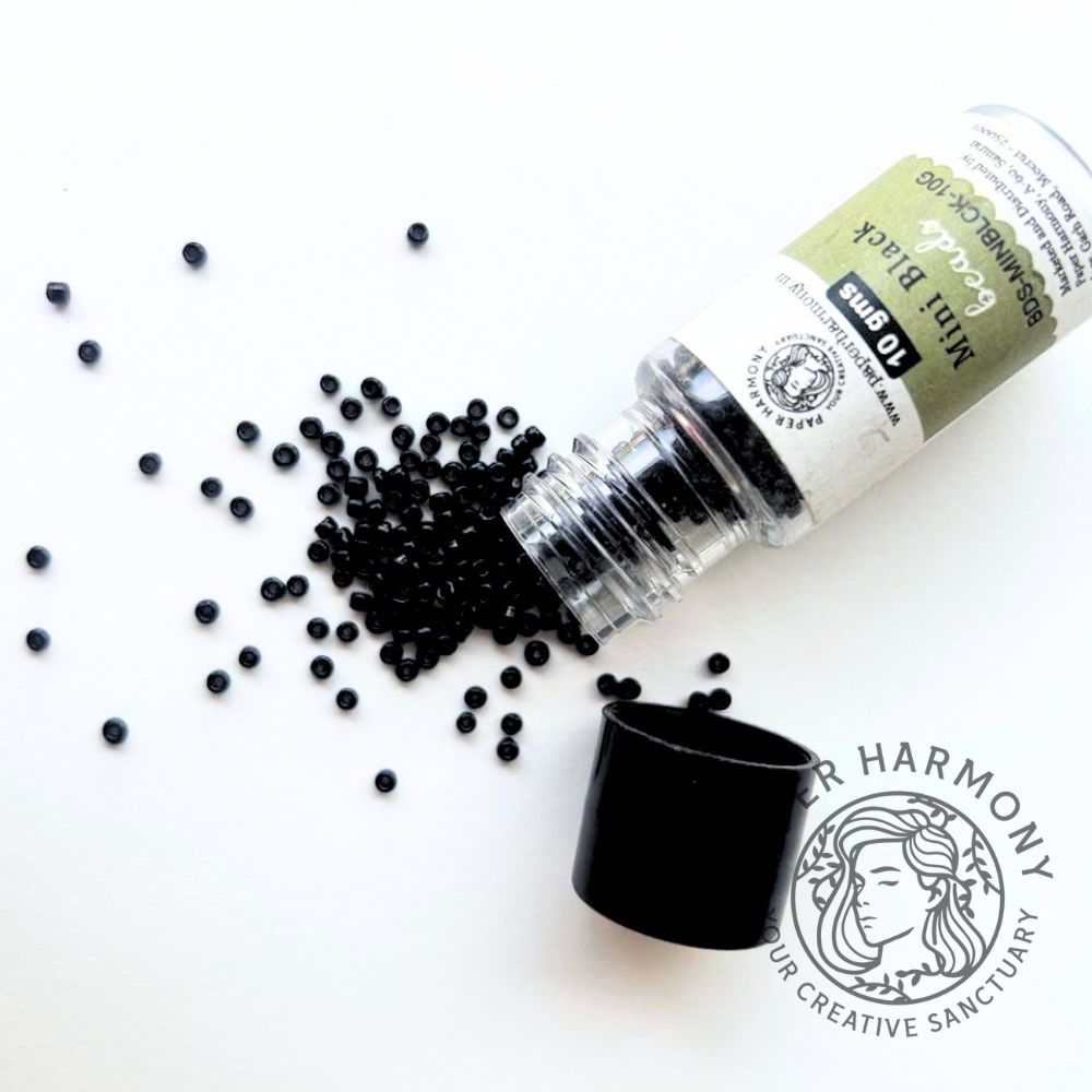 Mini Black Beads - 10 gm