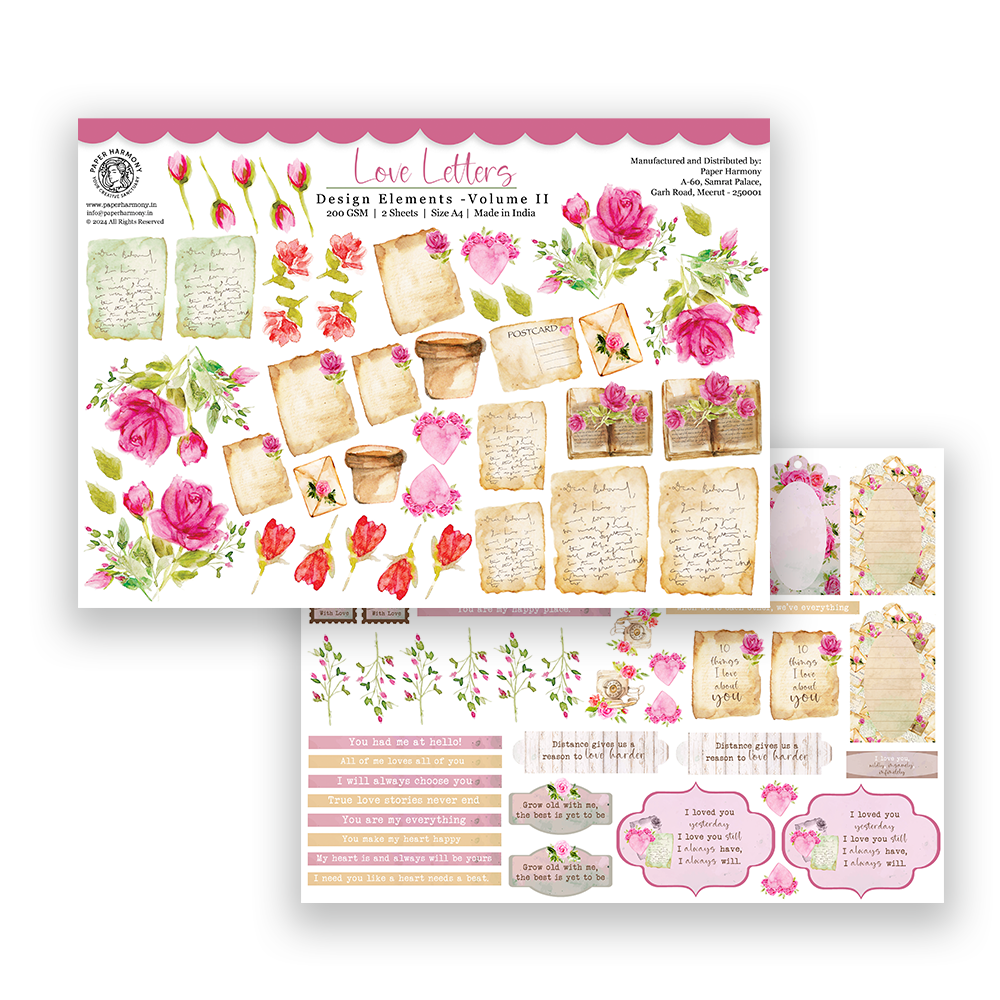 Love Letters Scrapbook Collection - Paper Harmony