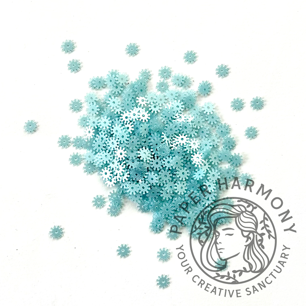 Blue Snowflake Sequins - 10 gm - Paper Harmony