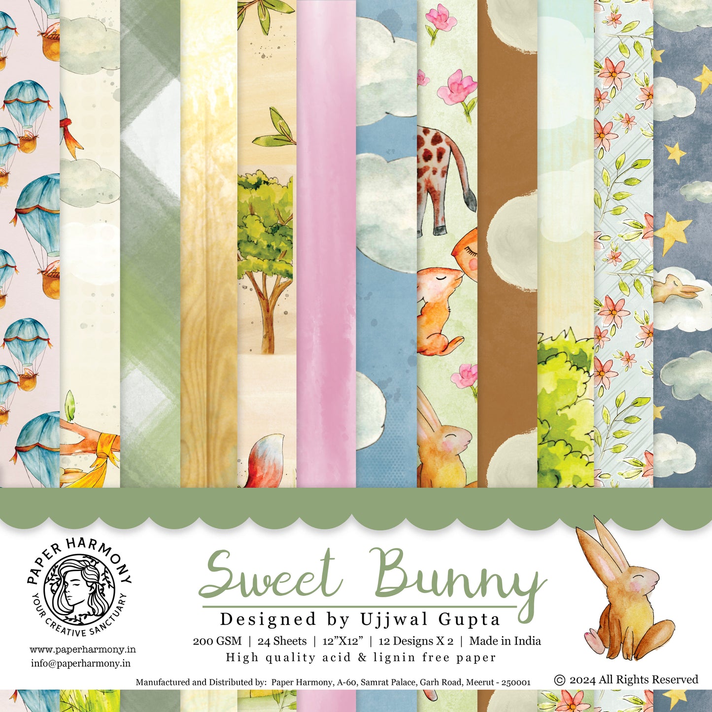 Sweet Bunny Scrapbook Collection - Paper Harmony