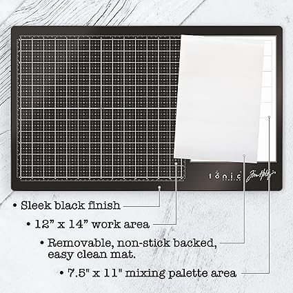 Tim Holtz Glass Media Mat 23.75" X 14.25" - Paper Harmony