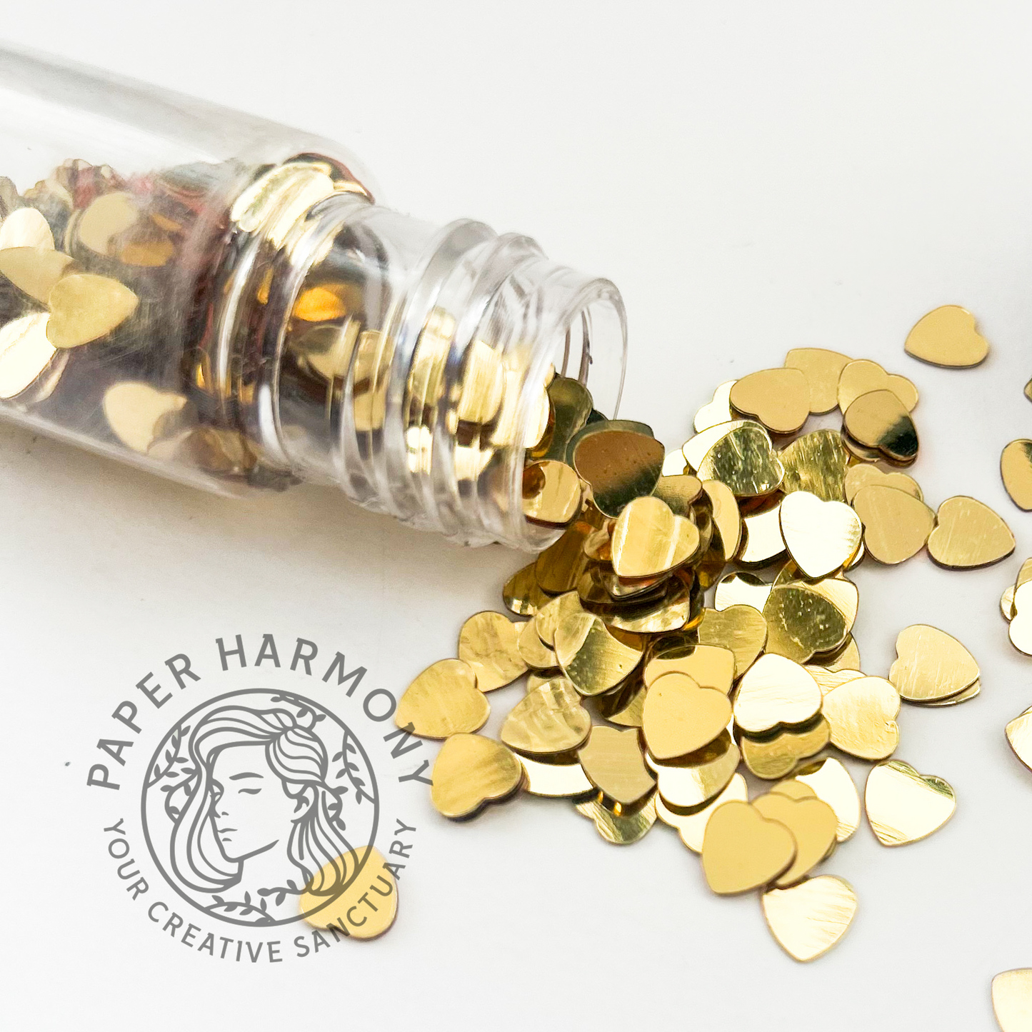 Gold Confetti Heart - 10 gm - Paper Harmony
