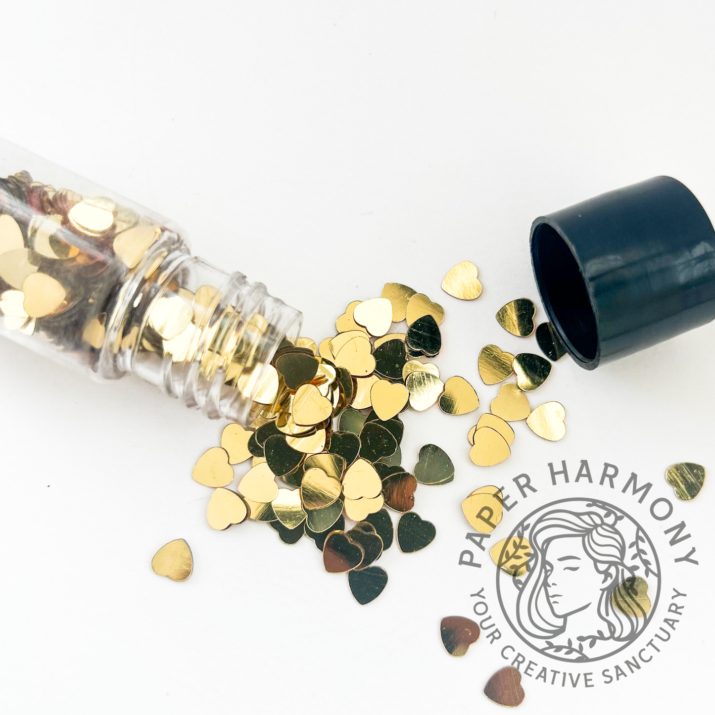 Gold Confetti Heart - 10 gm - Paper Harmony