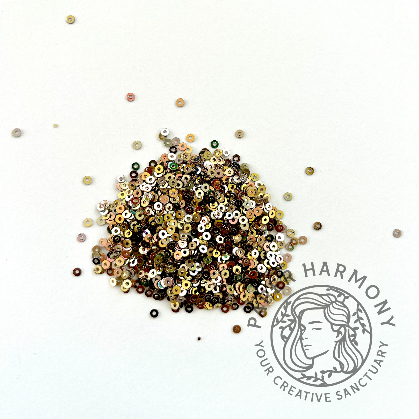 Golden Sand Sequins - 10 gm - Paper Harmony