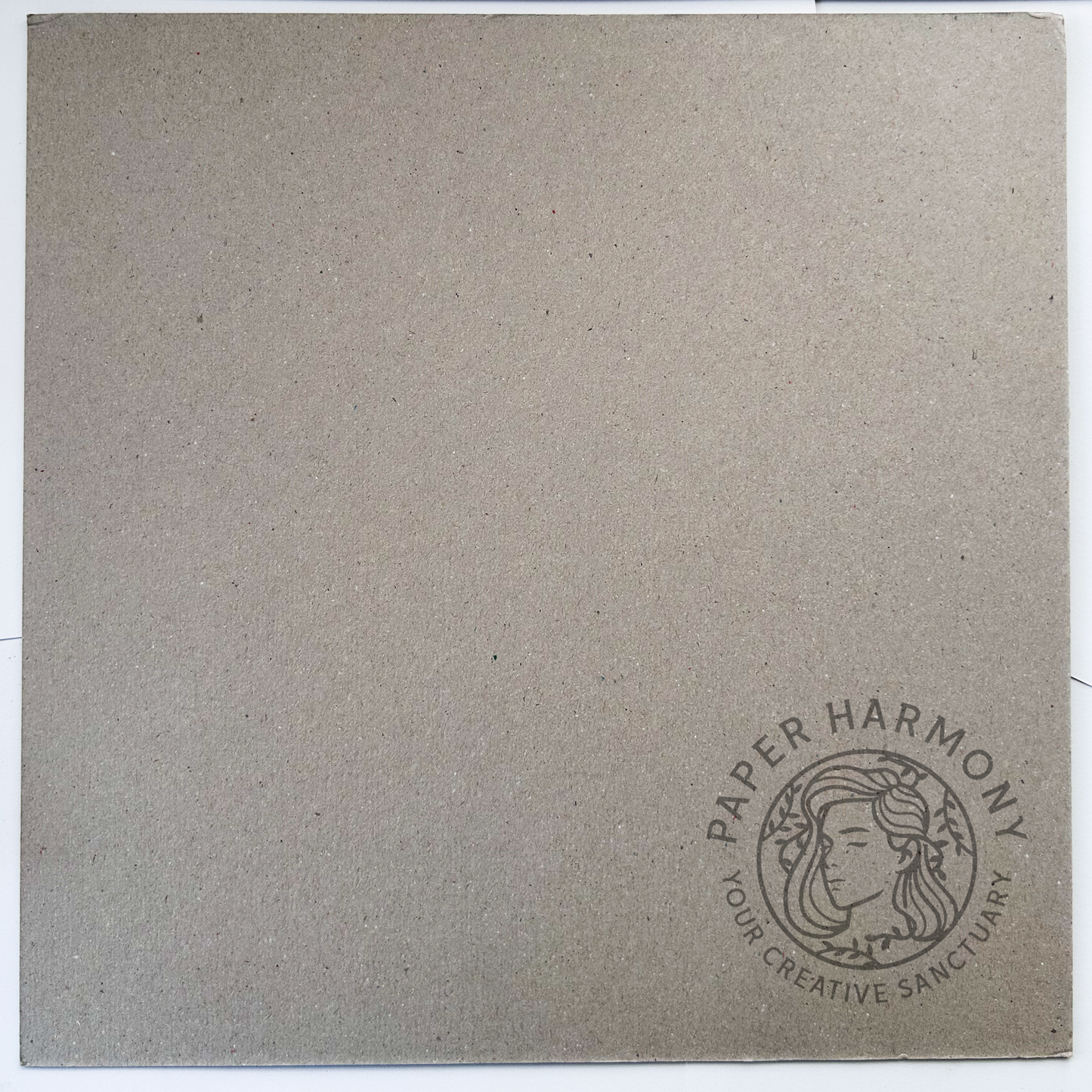 Grey Smooth Chipboard 10x10 inch - 1.5 mm (1000 GSM) - Paper Harmony