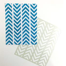 Tim Holtz Letter It Background Stencil Alternating Chevrons - Paper Harmony