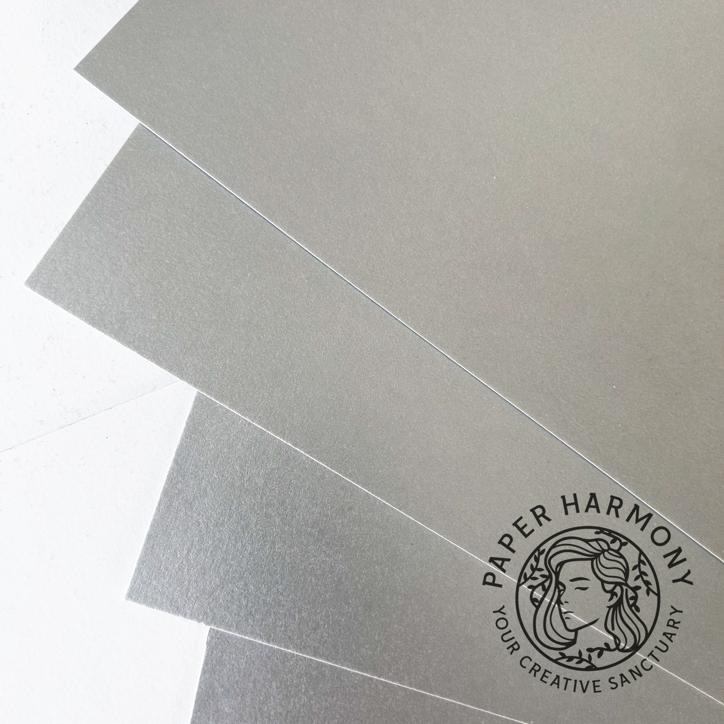 Majestic Silver Metallic Cardstock 12"x12" - 250 GSM