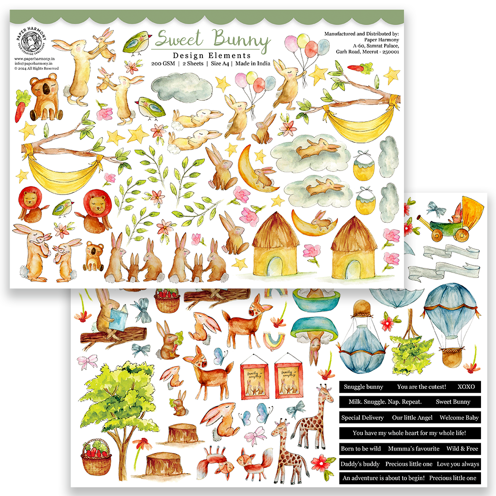 Sweet Bunny Scrapbook Collection - Paper Harmony