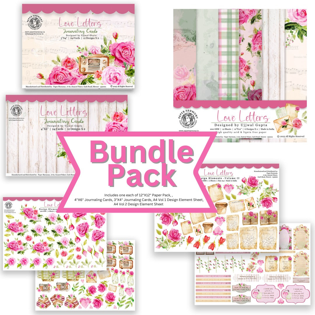 Love Letters Scrapbook Collection - Paper Harmony