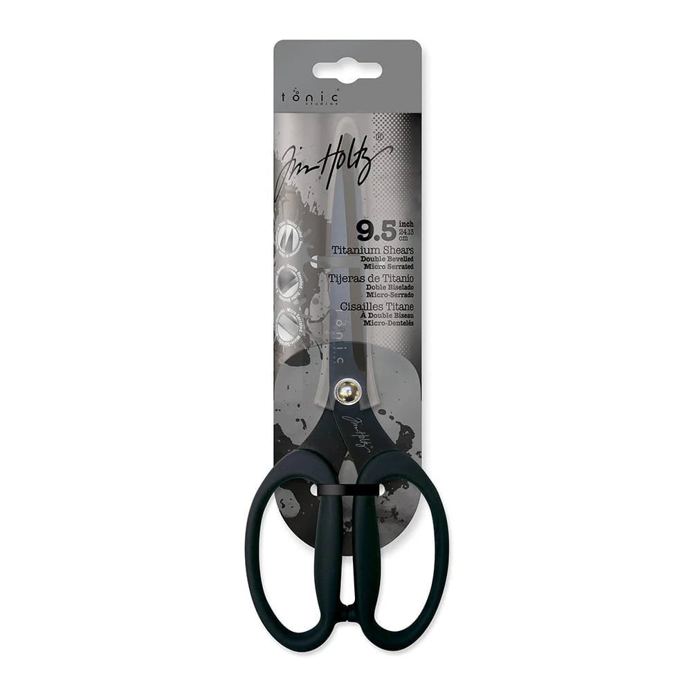 Tim Holtz 9.5" Titanium Shears Multipurpose Scissors - Paper Harmony