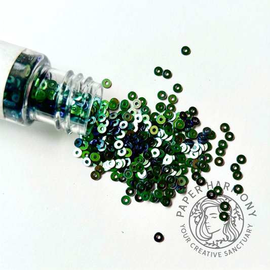 Majestic Peacock Iridescent Sequins - 10 gm