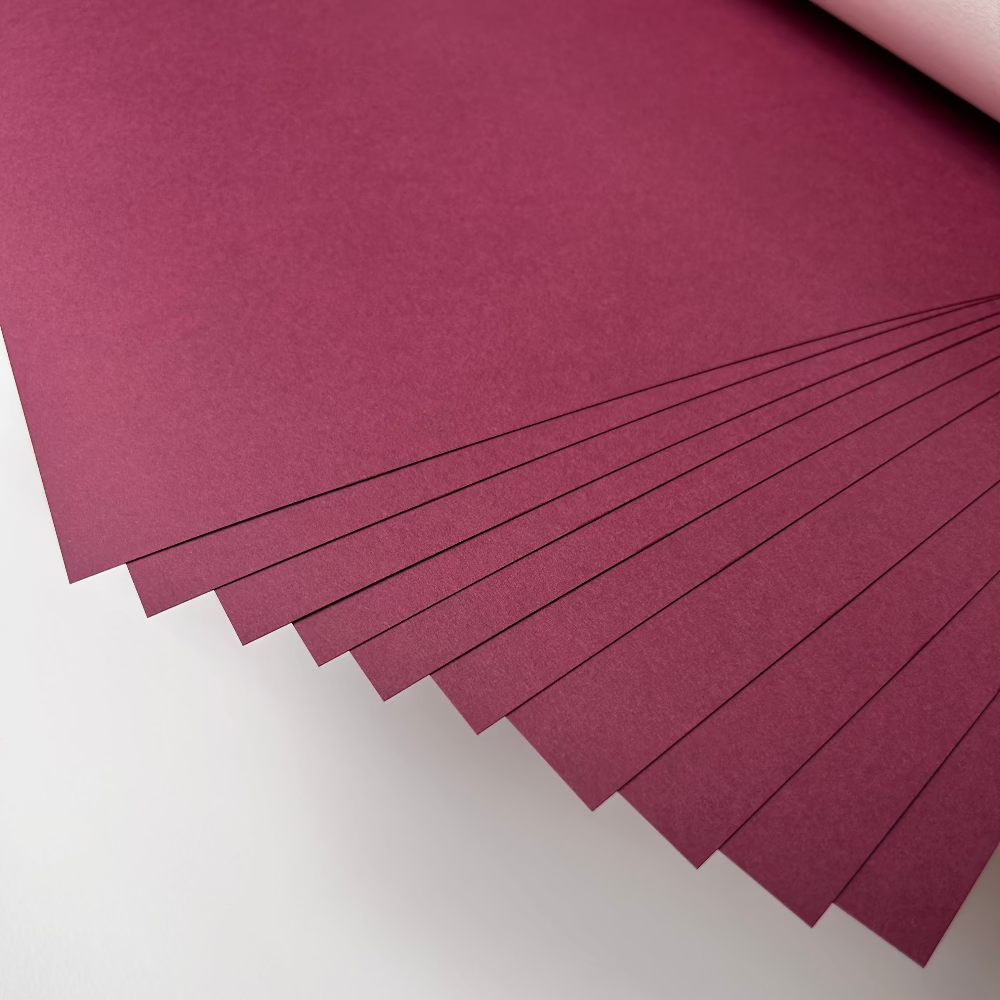 Deep Maroon Cardstock 12"x12" - 250 GSM - Paper Harmony