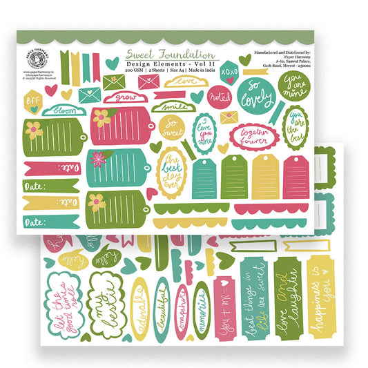 Sweet Foundation Design Elements Vol 2 - A4