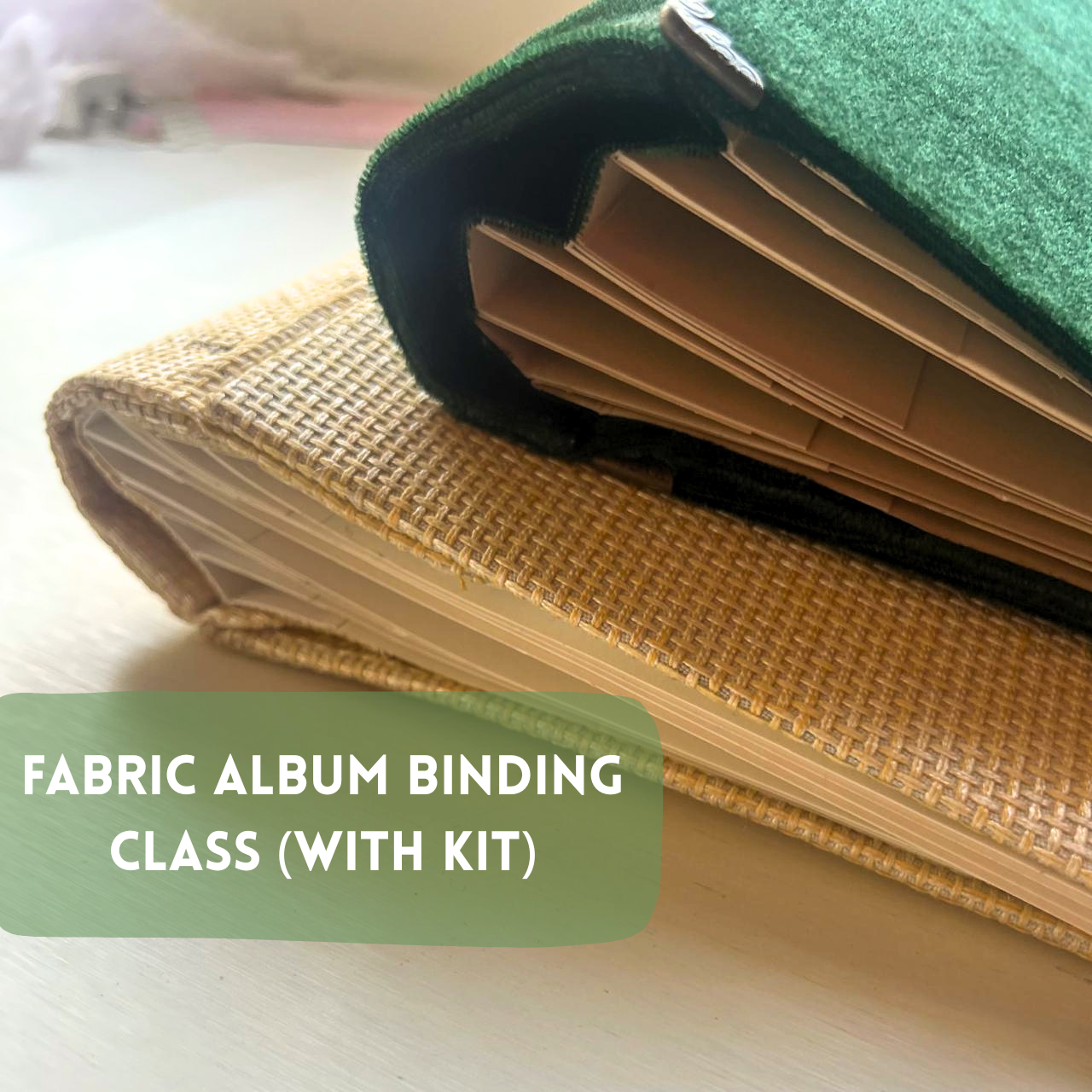 Fabric Binding for Scrapbook  - WITH MATERIAL KIT