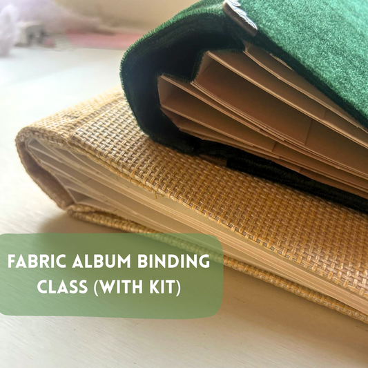 Fabric Binding for Scrapbook  - WITH MATERIAL KIT