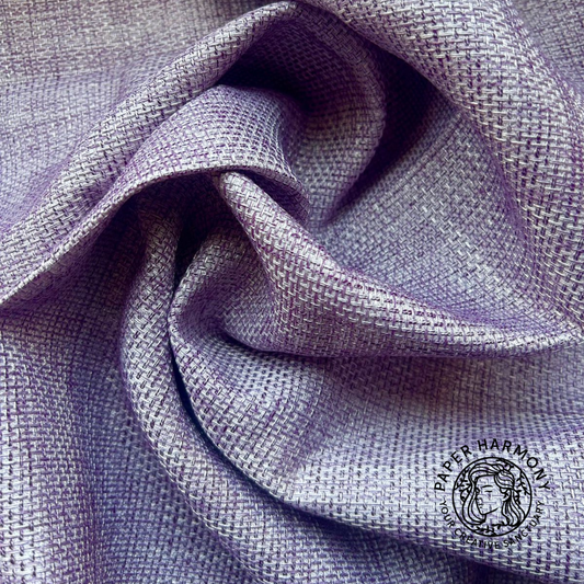 Basket Weave Fabric - Purple