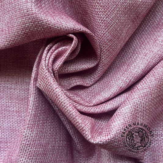Basket Weave Fabric - Pink