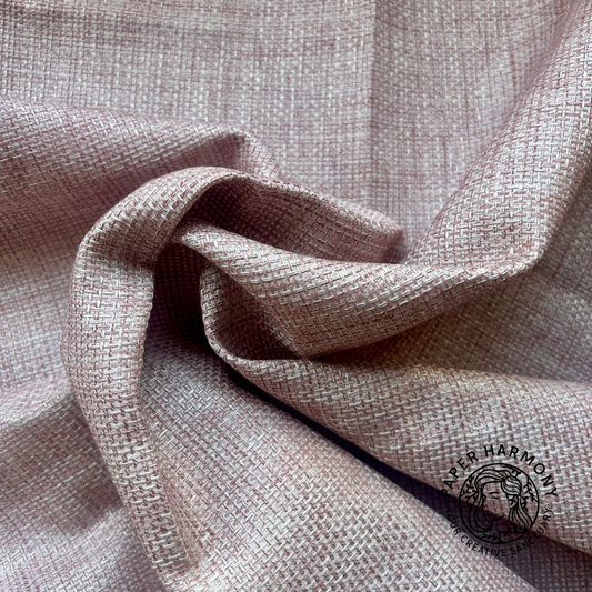 Basket Weave Fabric - Mauve