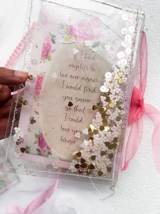 Clear Sequins Album Class - TUTORIAL ONLY